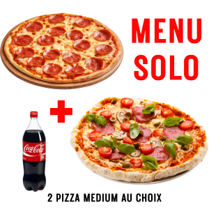 2 PIZZA MEDIUM AU CHOIX